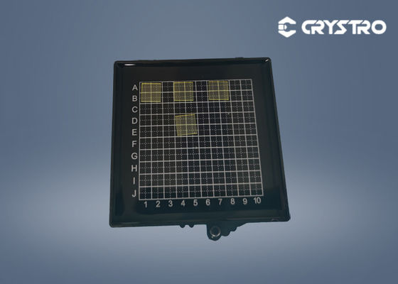 haute densité GAGG Scintillators de cristaux enduite par ce de 10*10*0.5mm Singel